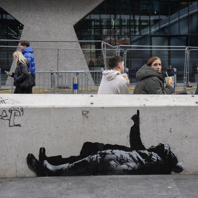 Mural koji se pripisuje Banksyu u Londonu 