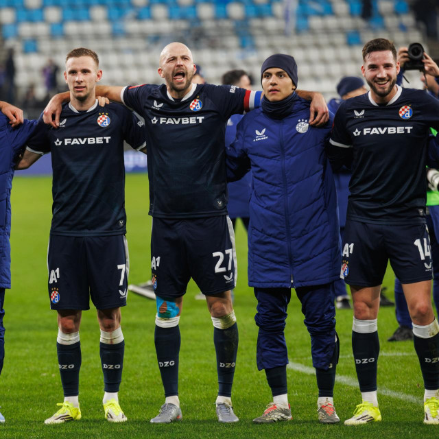 Marko Soldo u proslavi pobjede protiv Osijeka
