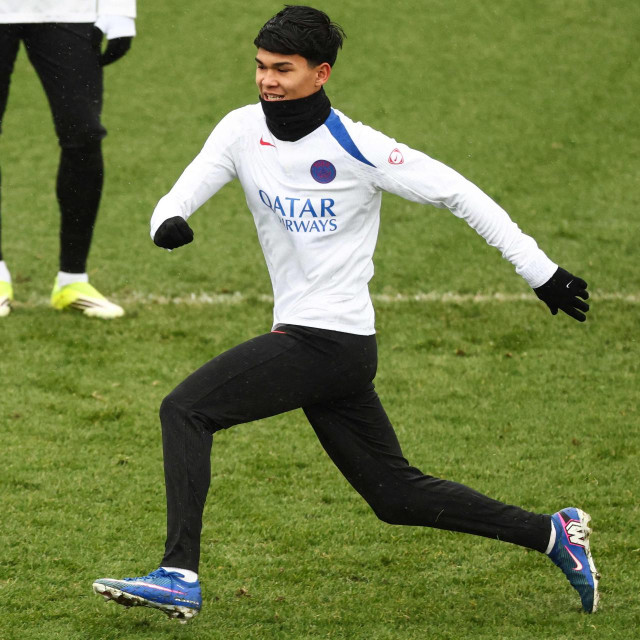 Dro Fernández na treningu PSG-a