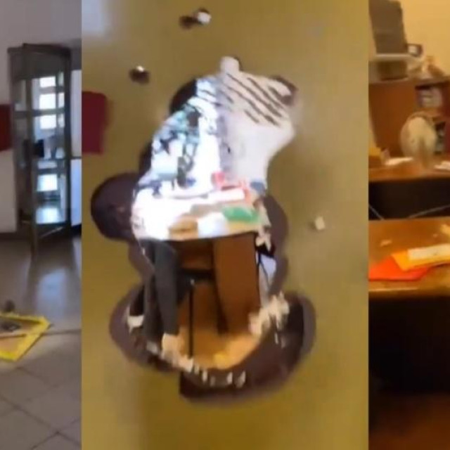 Oštećeni dijelovi doma za djecu na Cresu, podružnice Odgojnog doma Mali Lošinj