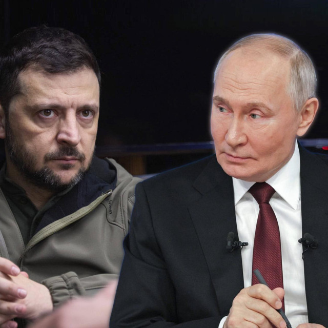Volodimir Zelenski i Vladimir Putin