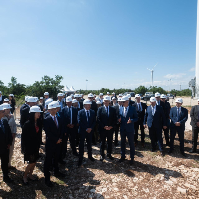 Vlada RH u obilasku radova na izgradnji Sunčane elektrane Korlat, 2025. godina