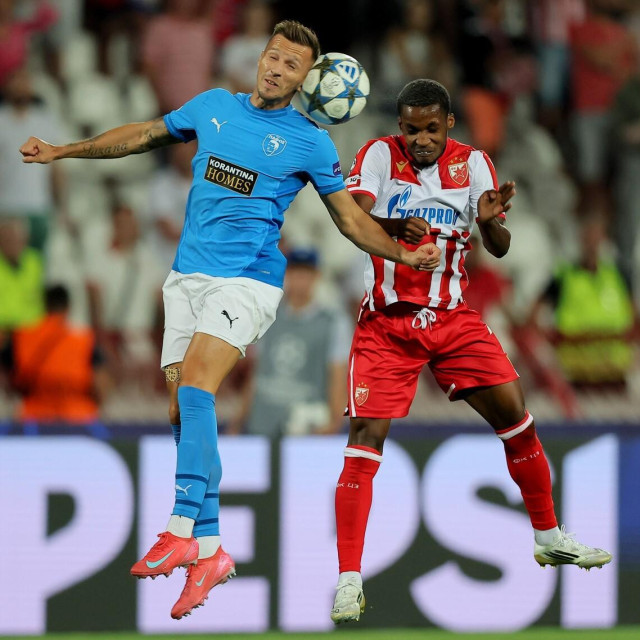 Felicio Milson iz Crvene zvezde i Mislav Oršić