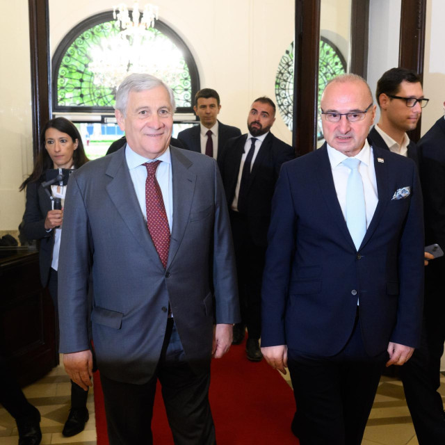 Antonio Tajani i Gordan Grlić Radman 