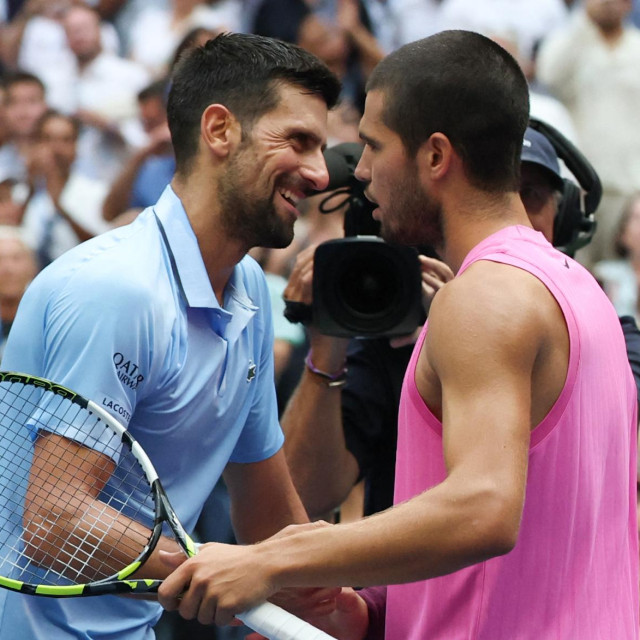 Novak Đoković i Carlos Alcaraz nakon polufinala ljetošnjeg US Opena 