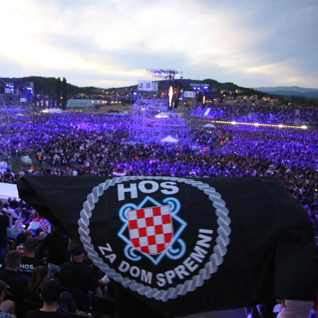 Koncert Marka Perkovica Thompsona na sinjskom Hipodromu