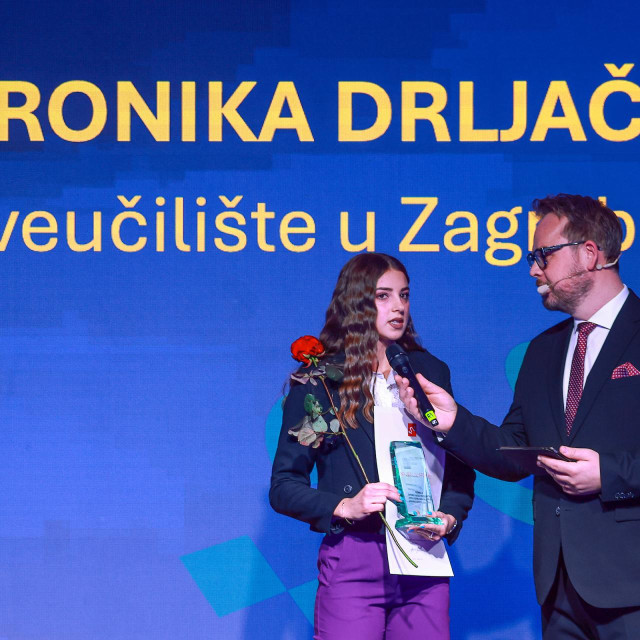 Atletičarka Veronika Drljačić, najbolja sportašica-studentica u Hrvatskoj, osvajačica srebra na 400 metara s Univerzijade u Njemačkoj