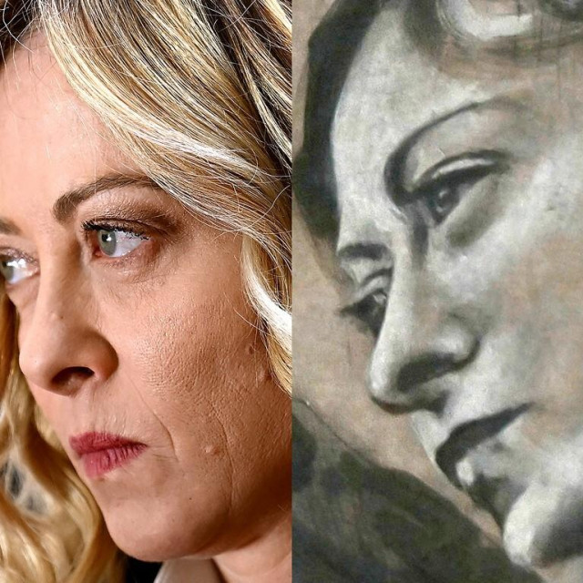 Giorgia Meloni i lice anđela