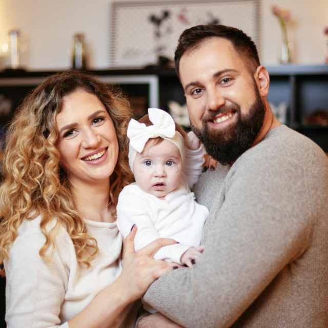 Ivan Sever, supruga Magdalena i mala Aurora