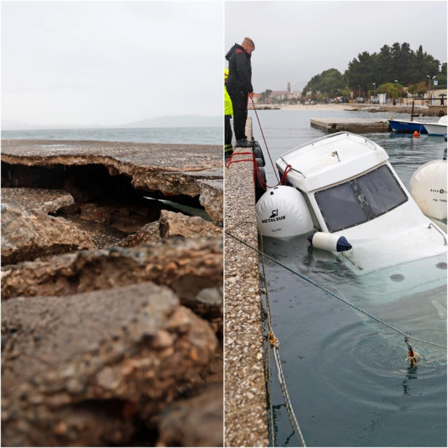 Nevrijeme u Kaštelima