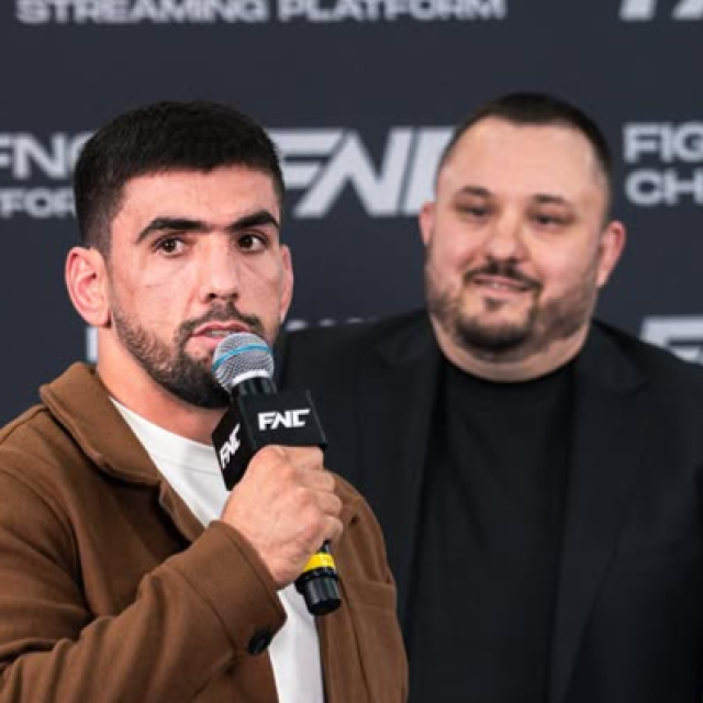 Dorobšoh Nabotov i Dražen Forgač na FNC-ovoj presici u Münchenu
