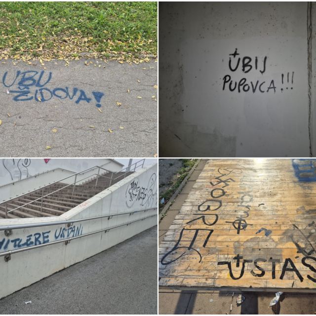 Vulgarni grafiti koji su objavljeni na Facebook stranici Vijeća Mjesnog odbora Savski gaj