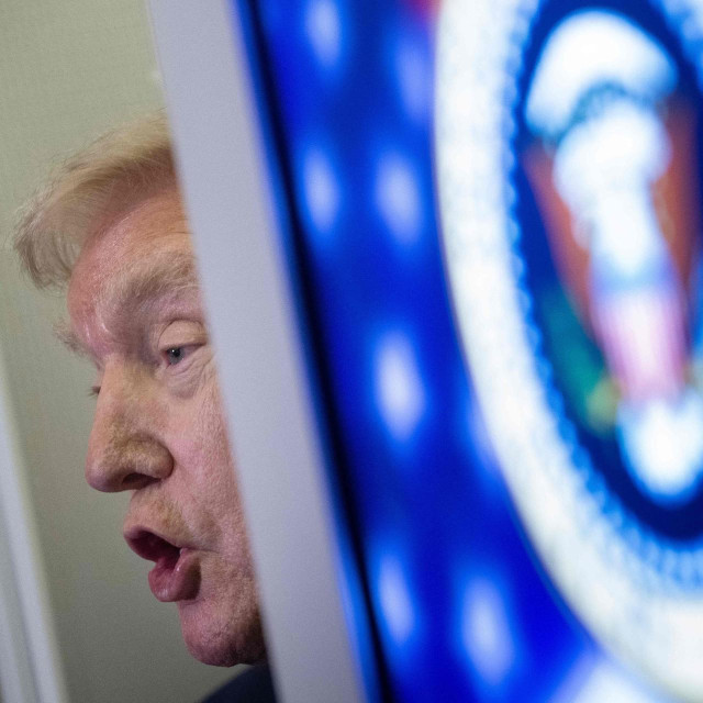 Donald Trump u predsjedničkom zrakoplovu