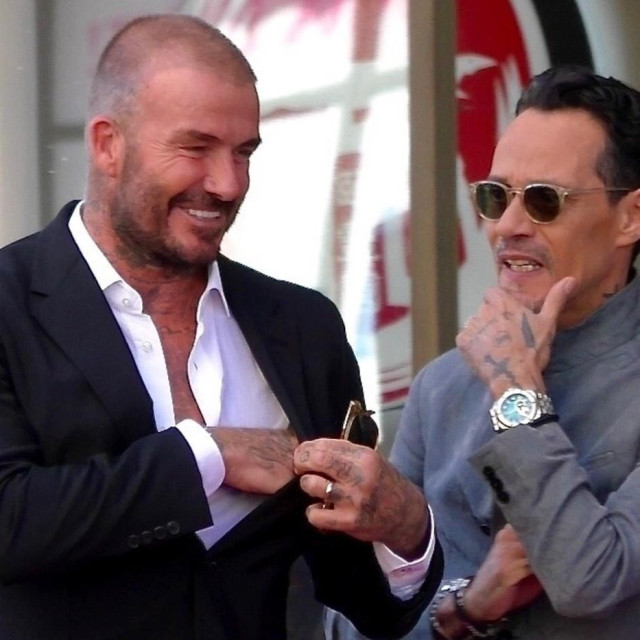 Marc Anthony i David Beckham