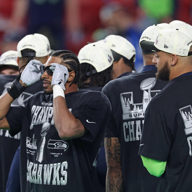 Seattle Seahawksi u proslavi pobjede
