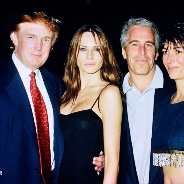 Donald Trump, Melania Trump, Jeffrey Epstein i Ghislaine Maxwell