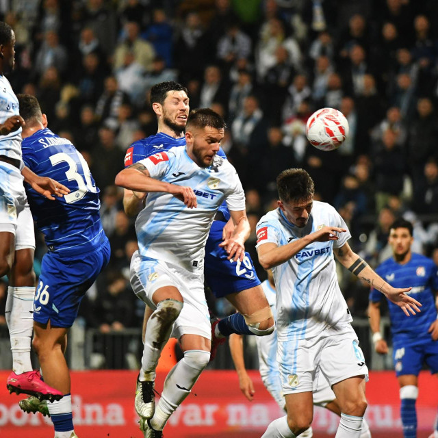 Daniel Adu Adjei, Mladen Devetak, Scott Fraser McKenna i Stjepan Radeljić na utakmici Rijeke i Dinama