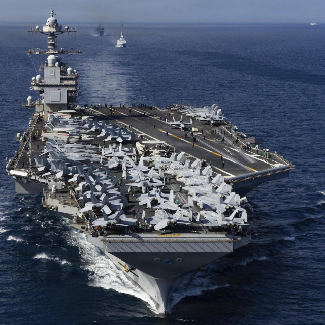 Američki nosač aviona USS Gerald Ford (arihvska fotografija)