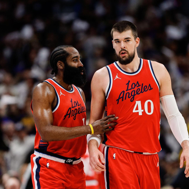 James Harden i Ivica Zubac