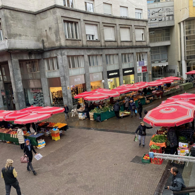 Pogled na novu tržnicu Dolac