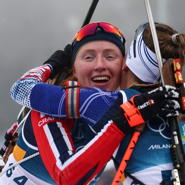 Maren Kirkeeide i Oceane Michelon 