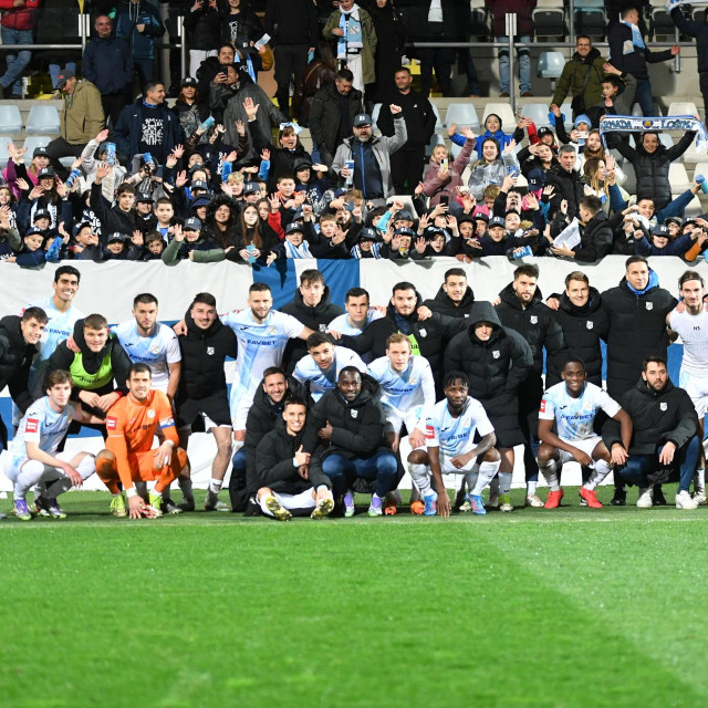 Trener i igrači Rijeke nakon velike pobjede