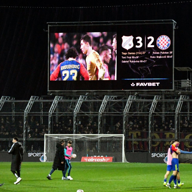 Detalj s utakmice Rijeka - Hajduk