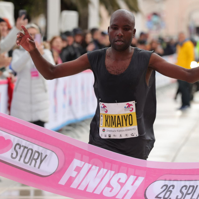 Pobjednik Splitskog maratona Kenijac Shedrack Kiptoo Kimaiyo.