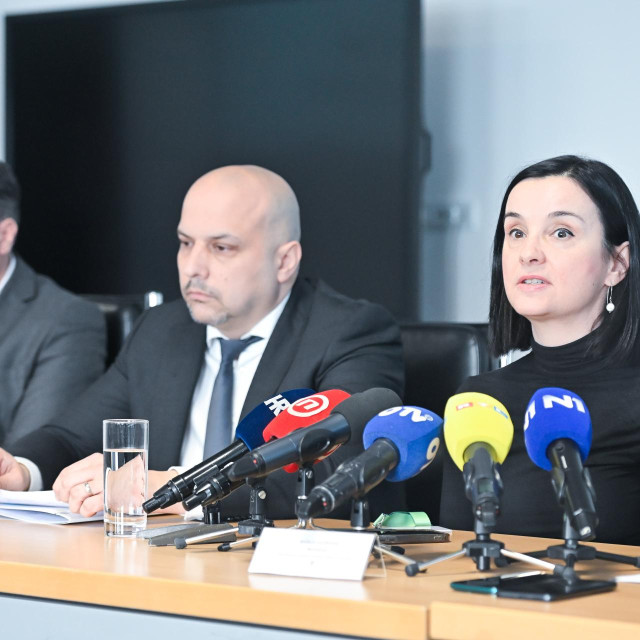 Čelnici resornog ministarstva i Fonda za zaštitu okoliša, Mirko Budiša (zamjenik direktora FZOEU), Luka Balen i Marija Vučković