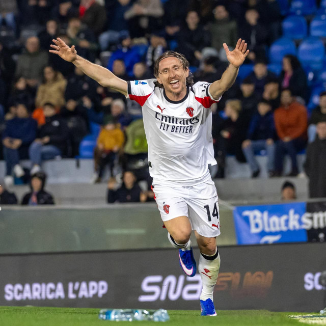 Luka Modrić u proslavi pogotka