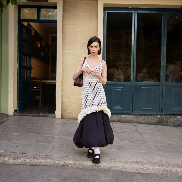 Lily Collins za Zalando