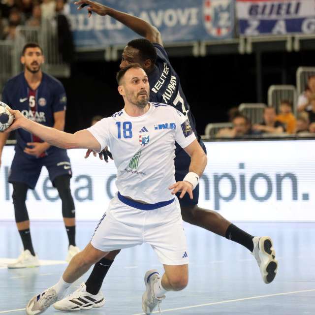 Zagreb, 180226.
Arena Zagreb, Laniste.
Utakmica 11. kola rukometne Machineseeker EHF Lige prvaka, Zagreb - Paris Saint Germain.
Na fotografiji: Igor Karacic.
