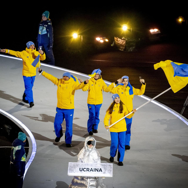 Ukrajinski sportaši na svečanom otvorenju Igara u Milanu