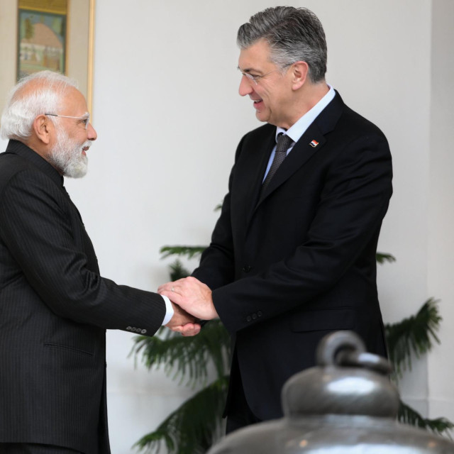 Andrej Plenković i Narendra Modi