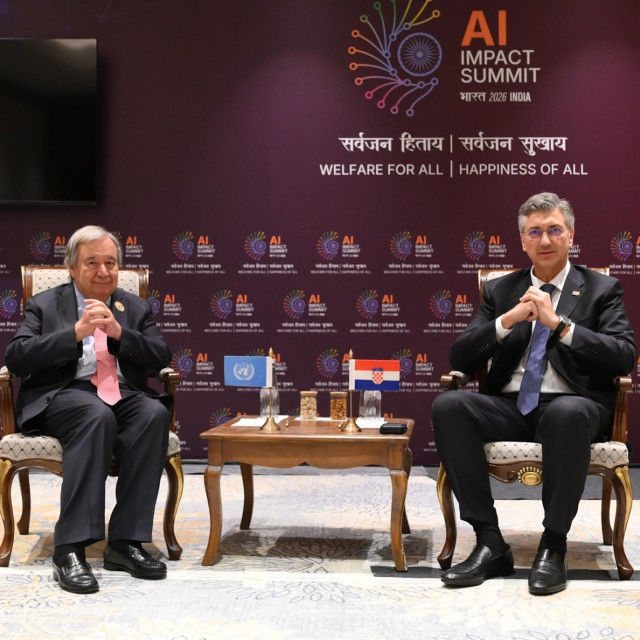 António Guterres i Andrej Plenković