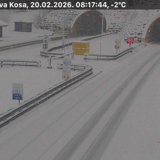 Snijeg na autocesti A6