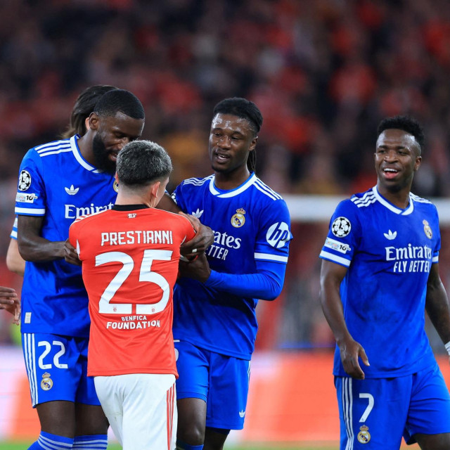 Antonio Rudiger, Eduardo Camavinga, Gianluca Prestianni i Vinicius Junior