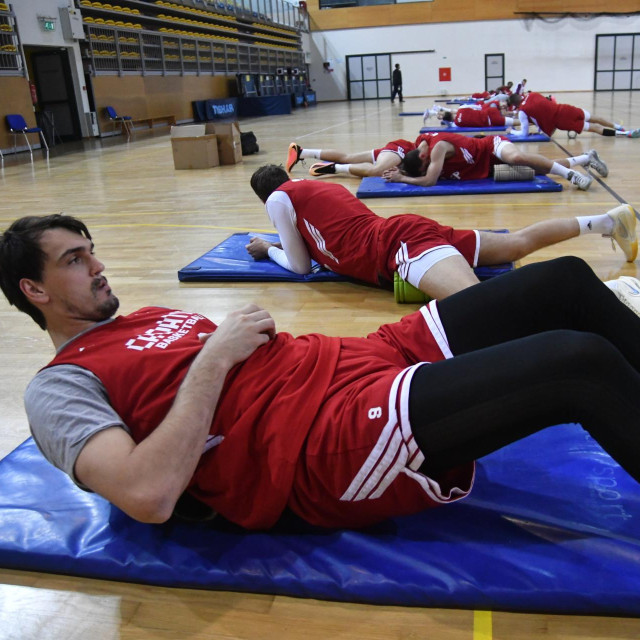 Dario Šarić na prvom treningu hrvatske košarkaške reprezentacije uoči nastavka kvalifikacija za Svjetsko prvenstvo 2027.