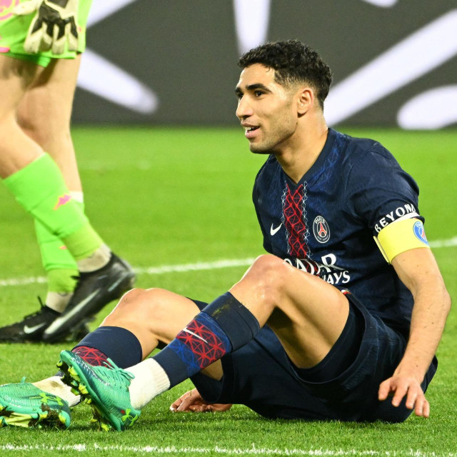 Achraf Hakimi na prvenstvenoj utakmici s Metzom