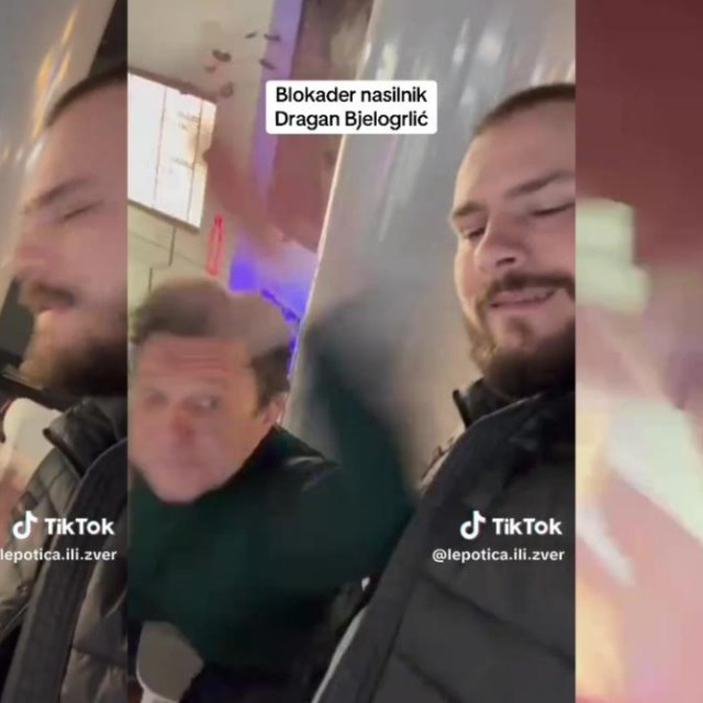 Dragan Bjelogrlić izbija telefon tiktokeru Aleksandru Šulcu u kafiću u Beogradu nakon što ga je ovaj snimao i provocirao