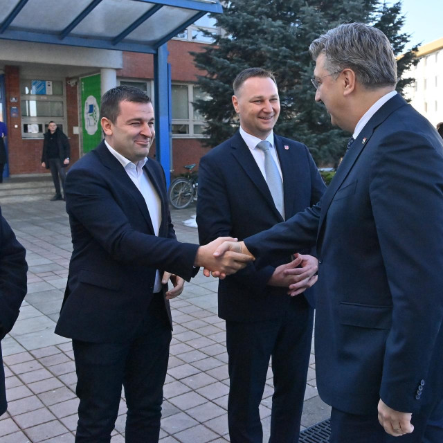 Dario Hrebak, Marko Marušić i Andrej Plenković