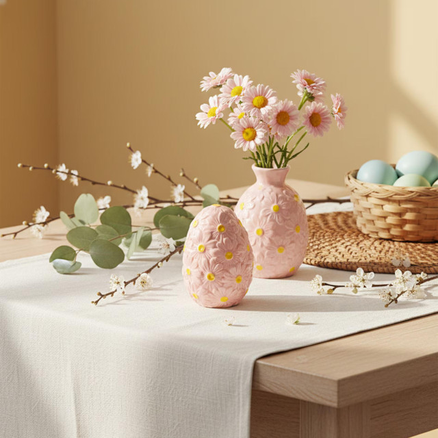 Sinsay keramičko uskrsno jaje s cvjetnim uzorkom (3,99 eura)