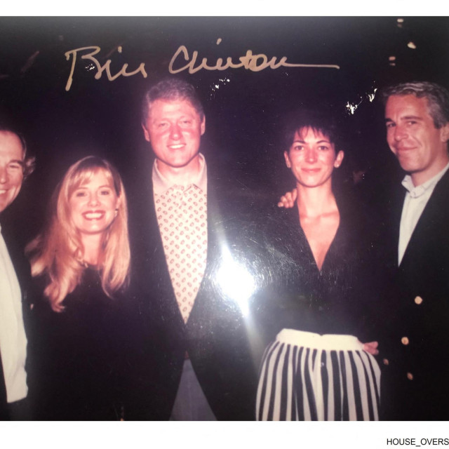 Bill Clinton, Epstein (desno) i Ghislaine Maxwell 