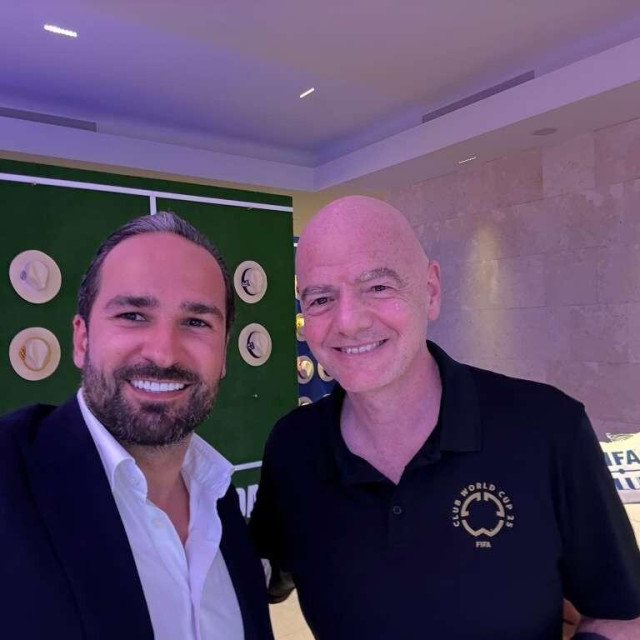 Marino Jurić i predsjednik FIFA-e Gianni Infantino družili su se u Miamju