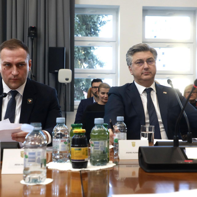 David Vlajčić, Andrej Plenković

 