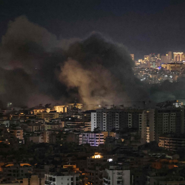 Ratni prizor iz Bejruta koji Izrael nemilosrdno bombardira