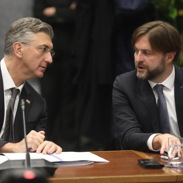 Premijer Andrej Plenković i ministar financija Tomislav Ćorić
 