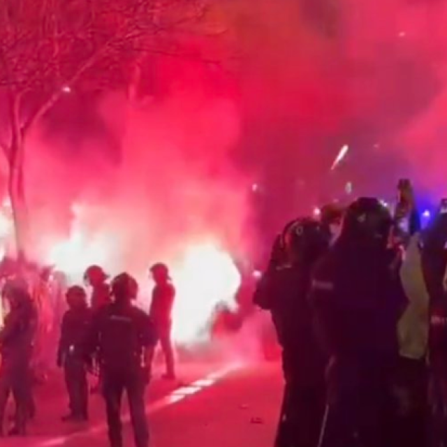 Barcelona - Atletico Madrid, neredi prije utakmice