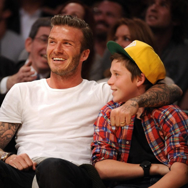 David i Brooklyn Beckham 
