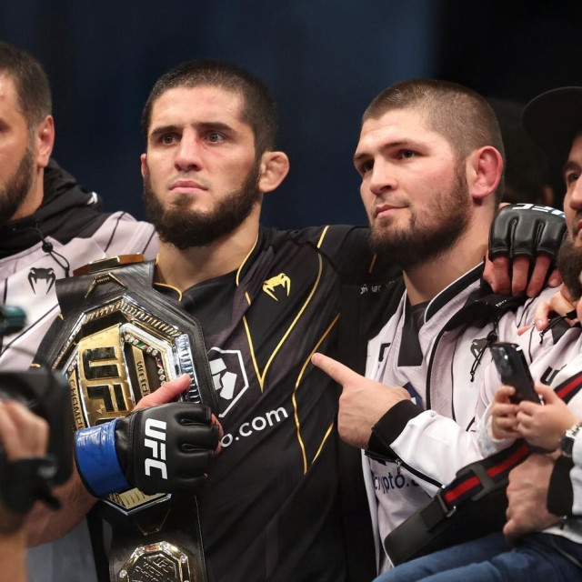 Islam Mahačev i Habib Nurmagomedov
